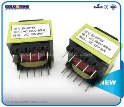 EI28 * 18 小さなピン型電力電子式変圧器 220 v 高品質 15 v インテリジェント制御線